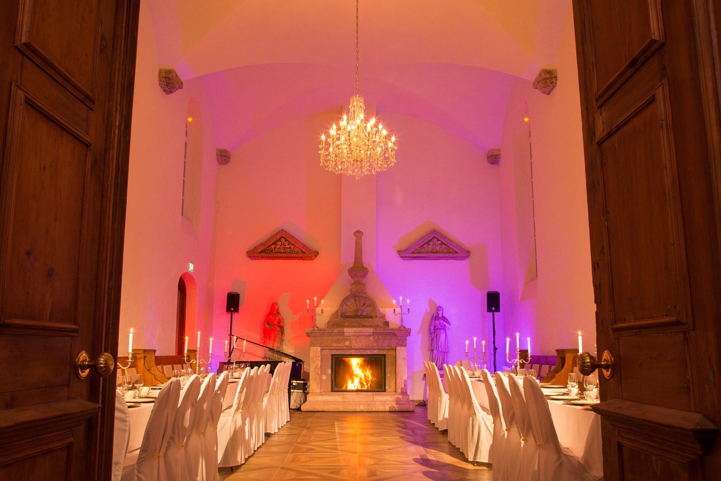 Der Festsaal der Hochzeitskapelle Callenberg