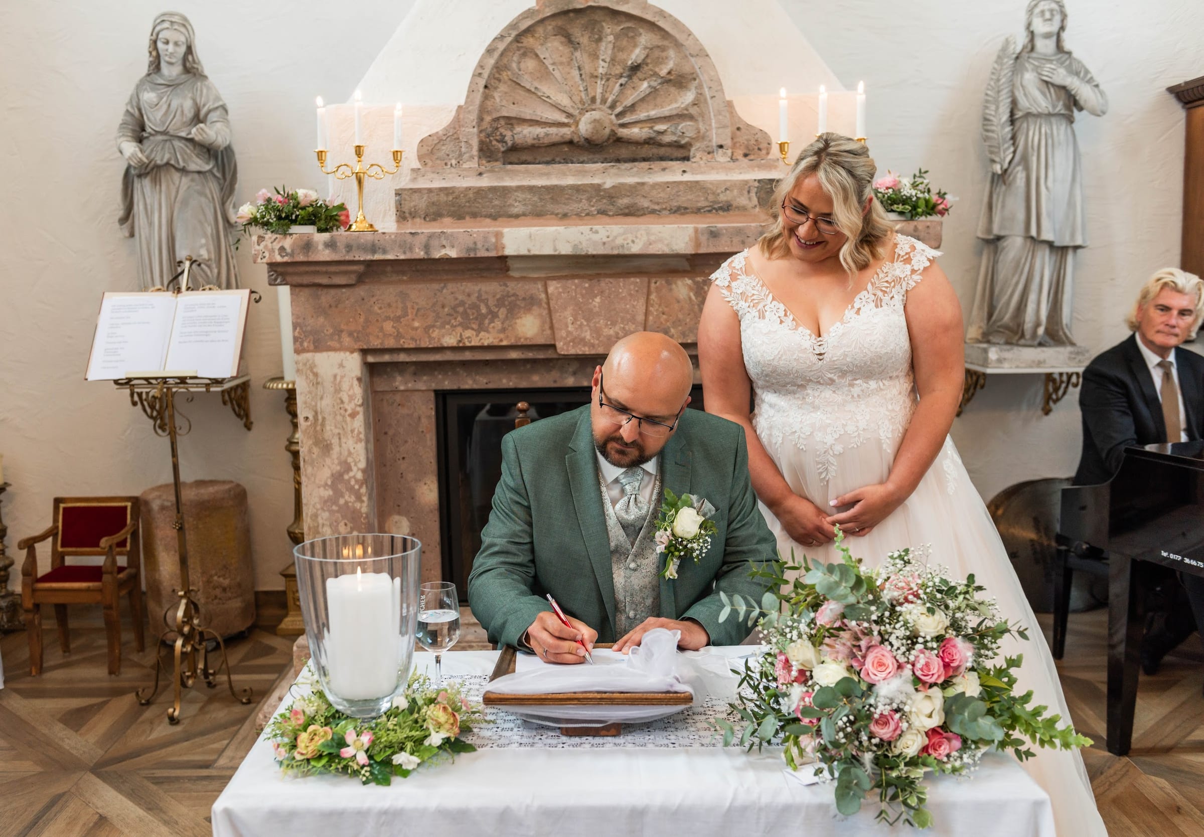 Der Trausaal der Hochzeitskapelle Callenberg